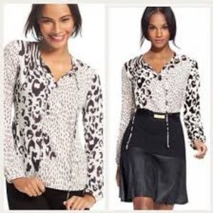 CABi Sheer Longsleeve Blouse